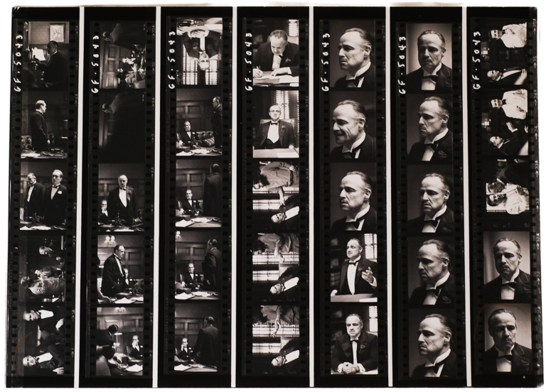 THE GODFATHER 1972 MARLON BRANDO CONTACT SHEET