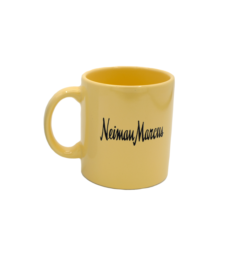 NEIMAN MARCUS MUG CUP YELLOW