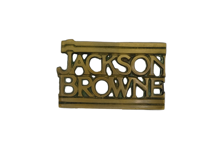 JACKSON BROWNE PROMOTIONAL BUCKLE